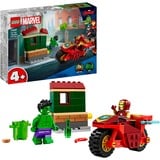 LEGO Marvel - Iron Man avec une moto et Hulk, Jouets de construction 76287