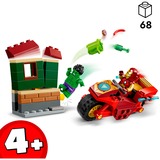 LEGO Marvel - Iron Man avec une moto et Hulk, Jouets de construction 76287