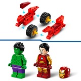 LEGO Marvel - Iron Man avec une moto et Hulk, Jouets de construction 76287