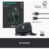 Logitech MX Master 3S business, Souris Graphite, 200 à 8000 dpi, Bluetooth Low Energy