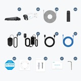 Reolink Ensemble de sécurité 4K Ultra HD, Caméra de surveillance Blanc