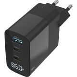 Sitecom 65W GaN Power Delivery chargeur mural avec affichage LED Noir