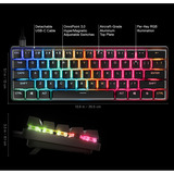 SteelSeries Apex Pro Mini Gen 3 RGB clavier gaming mécanique Noir, Layout FR (AZERTY), SteelSeries OmniPoint 3.0, 60%