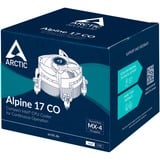 ARCTIC Alpine 17 CO, Refroidisseur CPU Noir, Connecteur de ventilateur PWM à 4 broches