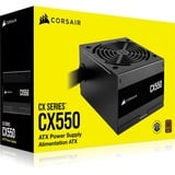Corsair CX550, 550 Watt alimentation  Noir, 2x PCIe