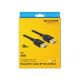 DeLOCK USB-C > DisplayPort, Câble Noir, 3 mètres, 4K 60Hz