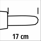 Einhell GE-HH18/45Li T Noir, Rouge, Élagueur Rouge/Noir, 20 cm, 0,125 L, 17 cm, 3,76 m/s, Noir, Rouge, Batterie