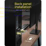 ICY BOX IB-AC553 Panneau arrière USB Type-C avec USB Type-E interne, Connecteur d'extension 