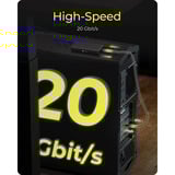 ICY BOX IB-AC553 Panneau arrière USB Type-C avec USB Type-E interne, Connecteur d'extension 