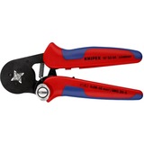KNIPEX Pince à sertir auto-ajustable pour embouts 97 53 04 SB Rouge/Bleu, avec entrée latérale