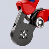 KNIPEX Pince à sertir auto-ajustable pour embouts 97 53 04 SB Rouge/Bleu, avec entrée latérale