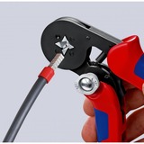 KNIPEX Pince à sertir auto-ajustable pour embouts 97 53 04 SB Rouge/Bleu, avec entrée latérale