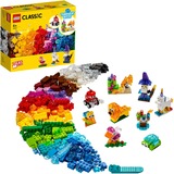 LEGO Classic 11013 Briques Transparentes Créatives Set Animaux, Jouets de construction Jeu de construction, 4 an(s), Plastique, 500 pièce(s), 589 g