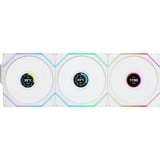 Lian Li UNI FAN TL120 LCD Reverse Blade Wireless Triple Pack, Ventilateur de boîtier Blanc, 4 broches PWM + 1x 9 broches USB, contrôleur inclus