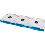 Lian Li UNI FAN TL120 LCD Reverse Blade Wireless Triple Pack, Ventilateur de boîtier Blanc, 4 broches PWM + 1x 9 broches USB, contrôleur inclus