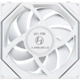 Lian Li UNI FAN TL120 LCD Reverse Blade Wireless Triple Pack, Ventilateur de boîtier Blanc, 4 broches PWM + 1x 9 broches USB, contrôleur inclus