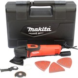 Makita M9800KX4, Outil de multi fonction Rouge/Noir, rouge/noir, 200 watts, set d'accessoires de 33 pièces