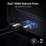 UGREEN NASync DXP8800 Plus Gris, Wi-Fi, 2x 10GbE, HDMI, Thunderbolt 4