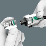 Wera 8100 SA/SC 2 Jeu de douilles Zyklop, Set d'outils Noir/Vert, Clé à cliquet de 43 pièces avec tête pivotante
