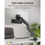 goobay Single Monitor Mount Gaming, 17 à 49, Support de moniteur Noir