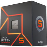 AMD Ryzen 5 7500, 3,7 GHz (5,0 GHz Turbo Boost) socket AM5 processeur Unlocked, Wraith Stealth, processeur en boîte
