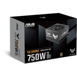 ASUS TUF Gaming Gold EVO alimentation modulaire 750 watt Noir, 1x 12V-2x6, 2x PCIe