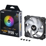 ASUS TUF Gaming TF120 ARGB, Ventilateur de boîtier Noir/transparent
