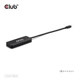 Club 3D USB-C vers Triple DisplayPort MST Hub Noir, 3x DisplayPort, 4K60Hz, DP 2.1 AltMode