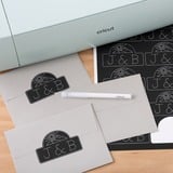 Cricut Smart Label - Permanent - Writable Black, Film autocollant Noir, 90 cm