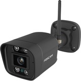 Foscam V5P, caméra WiFi bi-bande 3K/5MP avec alarme sonore et lumineuse, Caméra de surveillance Noir