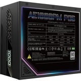 GIGABYTE GP-AE1000PM PG5, 1000 Watt alimentation  Noir, 6x PCIe, 1x 12VHPWR, Gestion des câbles