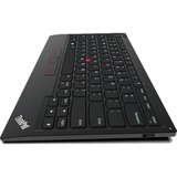 Lenovo ThinkPad TrackPoint II, clavier Noir, Layout BE, Mécanique des ciseaux, Bluetooth, 75%