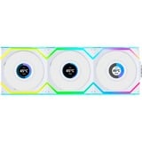 Lian Li UNI FAN SL120 LCD Wireless, Ventilateur de boîtier Blanc, 3 pièces, connecteur de ventilateur PWM à 4 broches