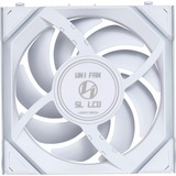 Lian Li UNI FAN SL120 LCD Wireless, Ventilateur de boîtier Blanc, 3 pièces, connecteur de ventilateur PWM à 4 broches