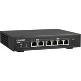 QNAP QSW-2104-2T commutateur réseau Non-géré 2.5G Ethernet (100/1000/2500) Noir, Switch Non-géré, 2.5G Ethernet (100/1000/2500)
