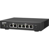 QNAP QSW-2104-2T commutateur réseau Non-géré 2.5G Ethernet (100/1000/2500) Noir, Switch Non-géré, 2.5G Ethernet (100/1000/2500)