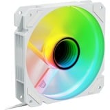 Sharkoon SHARK Mirror RGB PWM REVERSE, Ventilateur de boîtier Blanc, 4 broches PWM