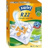 Swirl R 22 Sac à poussière, Sac pour aspirateur Sac à poussière, Blanc, 4 pièce(s)