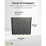 goobay Goobay TV Wall Mount Caravan bl 58-107, Support mural Noir