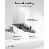 goobay Support de PC portable pour bras de moniteur, 10 à 15,6 pouces  Noir