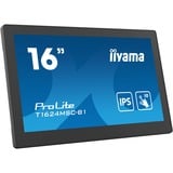 iiyama ProLite T1624MSC-B1 15.6" Moniteur tactile Noir, 1x HDMI, 2x USB-A