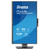 iiyama ProLite XB2797QSNPH-B1 27" Moniteur  Noir, HDMI, DisplayPort, USB-C, LAN, Audio, Webcam