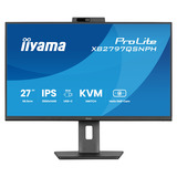 iiyama ProLite XB2797QSNPH-B1 27" Moniteur  Noir, HDMI, DisplayPort, USB-C, LAN, Audio, Webcam