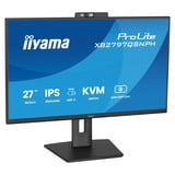 iiyama ProLite XB2797QSNPH-B1 27" Moniteur  Noir, HDMI, DisplayPort, USB-C, LAN, Audio, Webcam