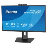 iiyama ProLite XB2797QSNPH-B1 27" Moniteur  Noir, HDMI, DisplayPort, USB-C, LAN, Audio, Webcam