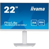 iiyama Prolite XUB2294HSU-W2 21.5" Moniteur Blanc, 75Hz, HDMI, DisplayPort, USB 3.0, Audio, FreeSync