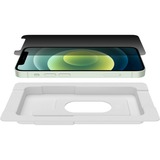 Belkin Protection d'écran SCREENFORCE antimicrobienne UltraGlass Privacy pour iPhone 12 mini, Filtre de confidentialité 