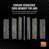 Corsair 32 Go DDR5-6000 (2x 16 Go) mémoire vive Noir, CMK32GX5M2D6000Z38, EXPO