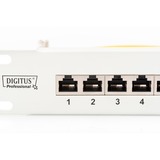 Digitus Panneau de raccordement 19, Panneau de brassage Gris clair, Cat.6, Vente au détail