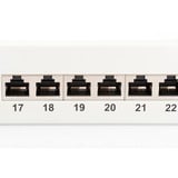Digitus Panneau de raccordement 19, Panneau de brassage Gris clair, Cat.6, Vente au détail